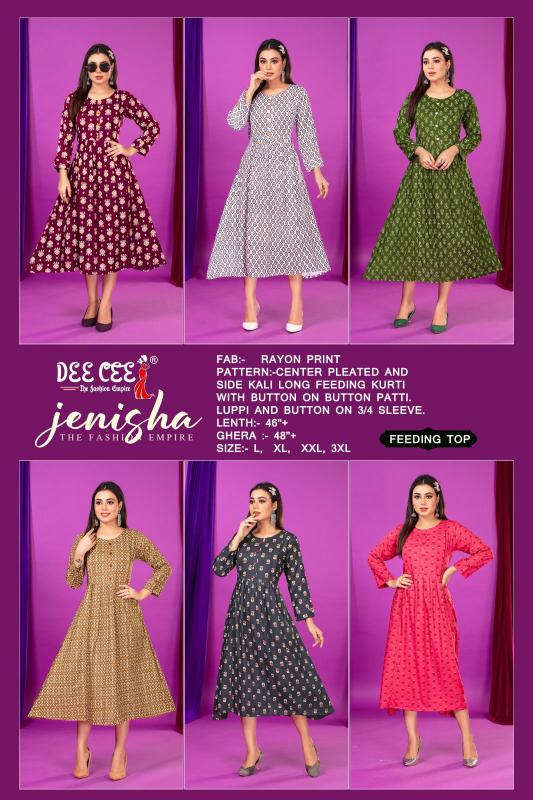 DEECEE JENISHA Kurti Wholesale catalog