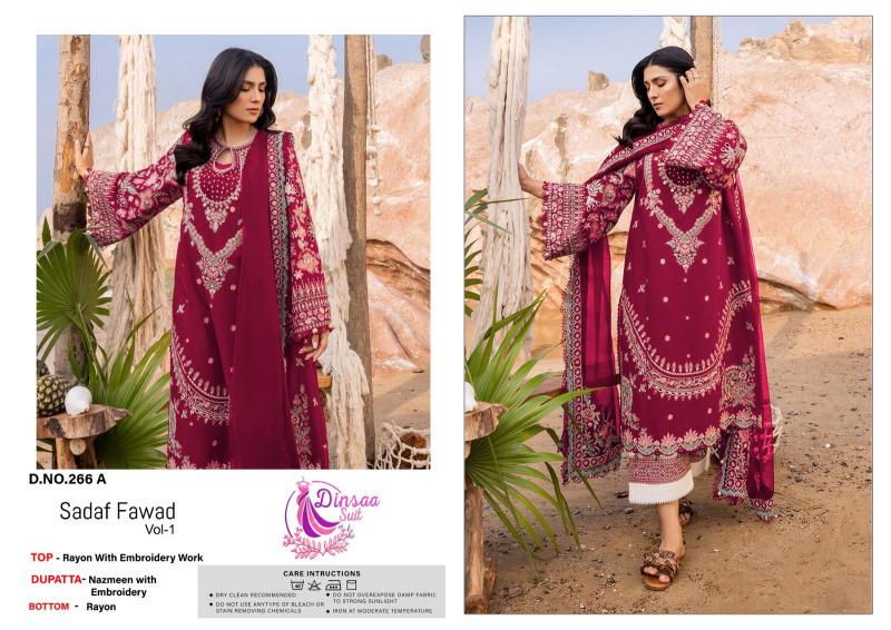 Dinsaa Sadaf Fawad Vol 1 Embroidered Salwar Kameez Wholesale catalog