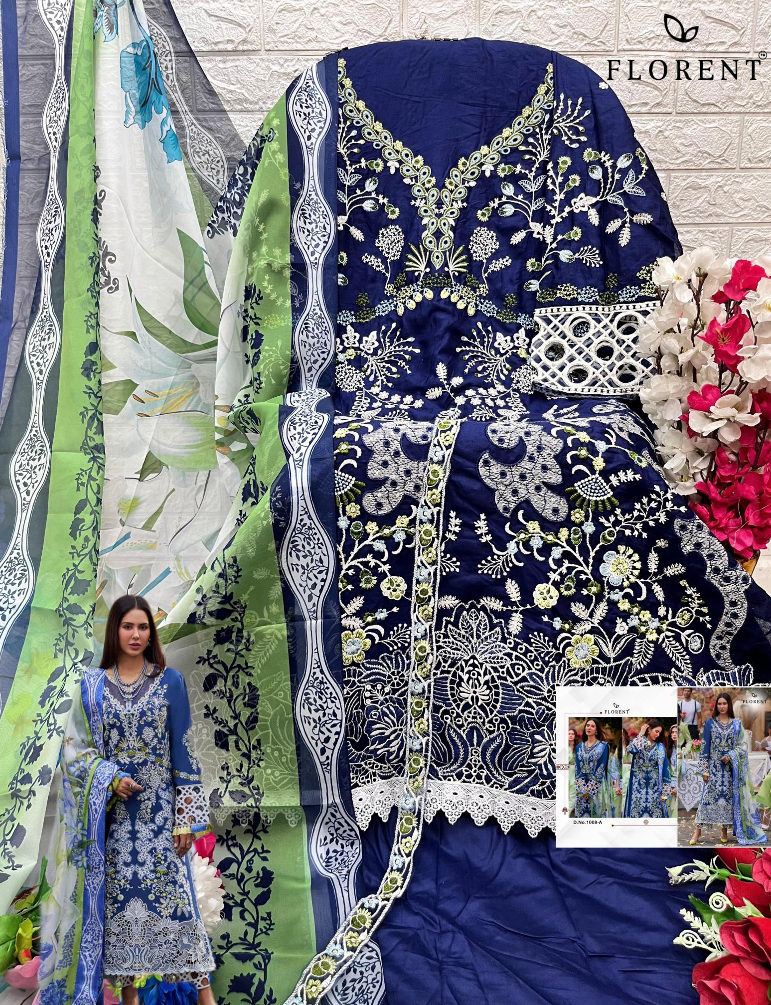 Florent 1008 A And B Salwar Kameez Wholesale catalog