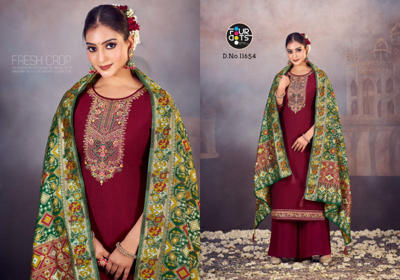 Four Dots Loren Edition 2 Designer Dress Material  Wholesale catalog
