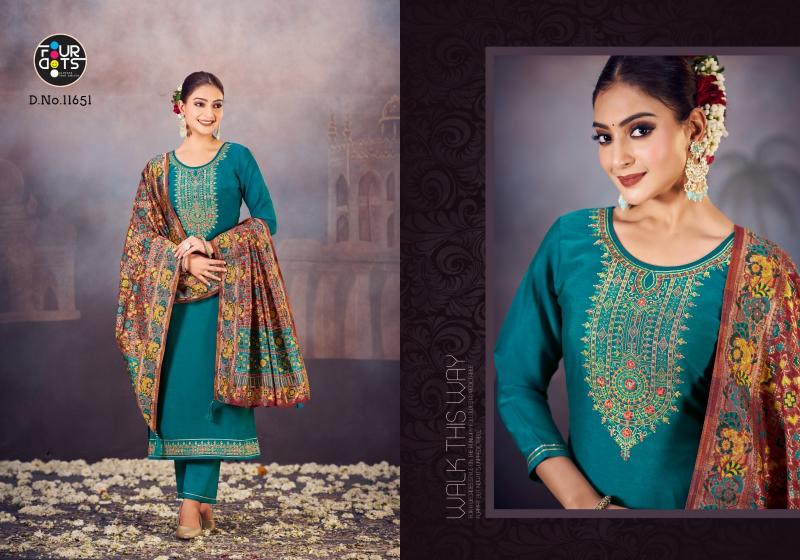 Four Dots Loren Edition 2 Designer Dress Material  Wholesale catalog