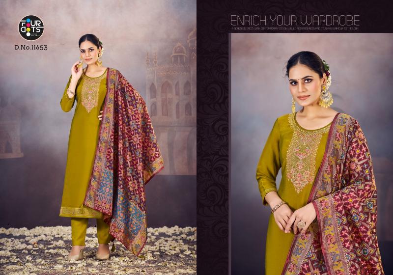 Four Dots Loren Edition 2 Designer Dress Material  Wholesale catalog