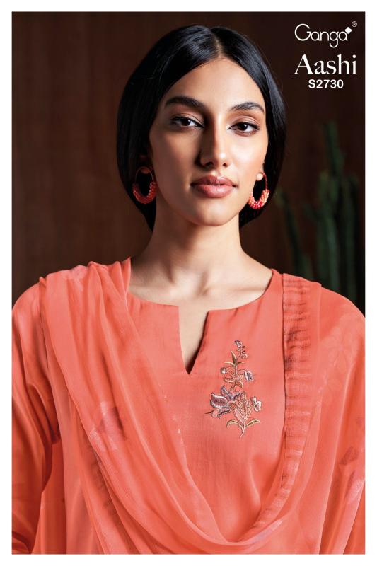 Ganga AASHI 2730 Dress Materials Wholesale catalog