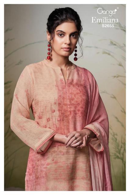 Ganga EMILIANA 2655 Dress Materials Wholesale catalog
