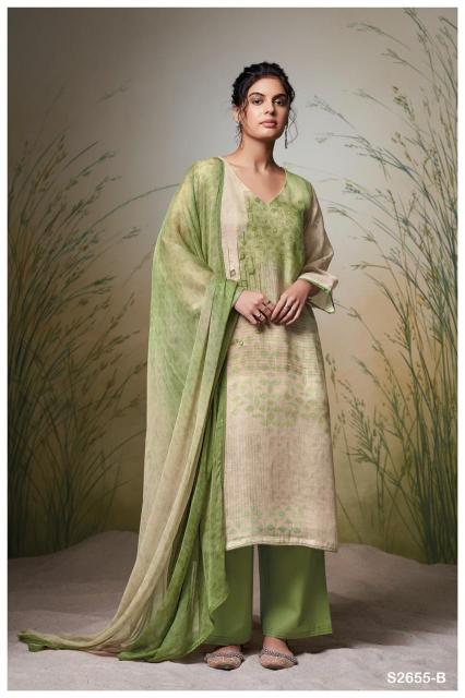 Ganga EMILIANA 2655 Dress Materials Wholesale catalog