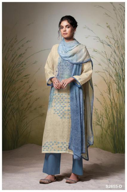 Ganga EMILIANA 2655 Dress Materials Wholesale catalog