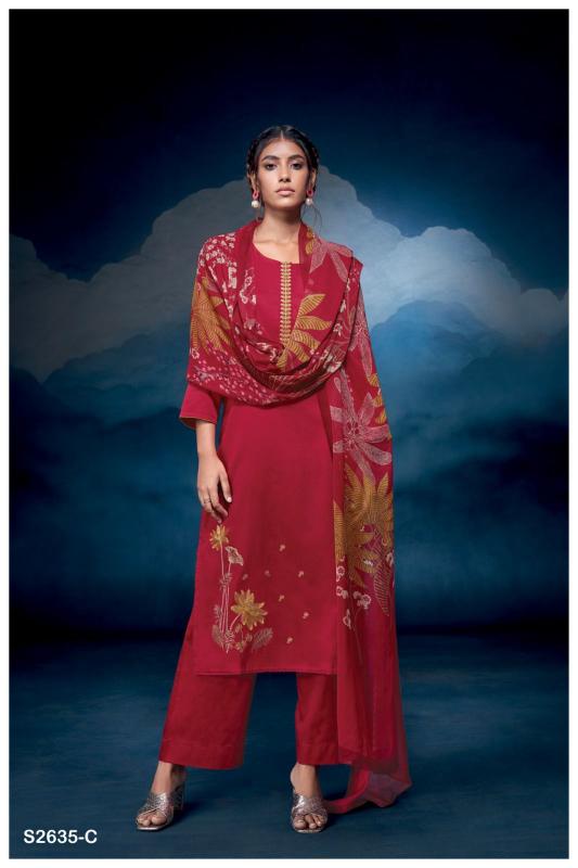 GANGA JAYLANI 2635 Dress Materials Wholesale catalog