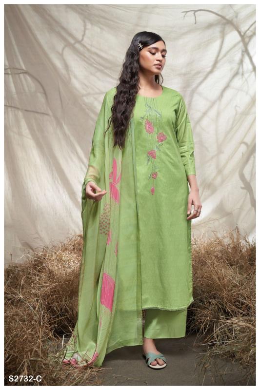 Ganga JIYANSHI 2732 Dress Materials Wholesale catalog