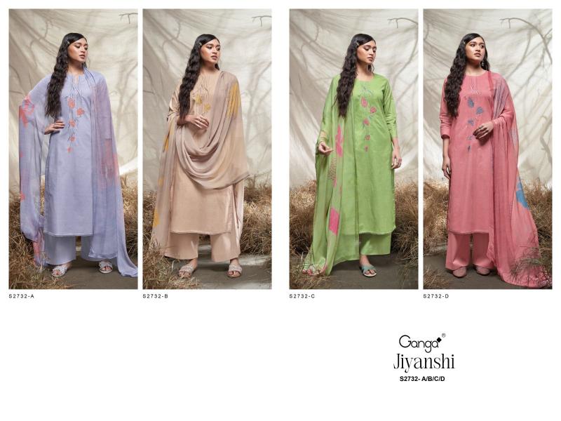 Ganga JIYANSHI 2732 Dress Materials Wholesale catalog