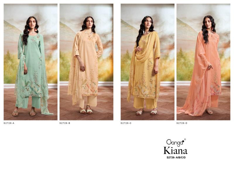 Ganga KIANA 2726 Dress Materials Wholesale catalog