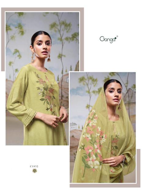 Ganga NYSSA Dress Materials Wholesale catalog
