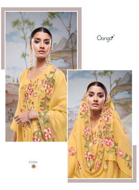 Ganga NYSSA Dress Materials Wholesale catalog
