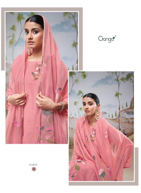 Ganga NYSSA Dress Materials Wholesale catalog