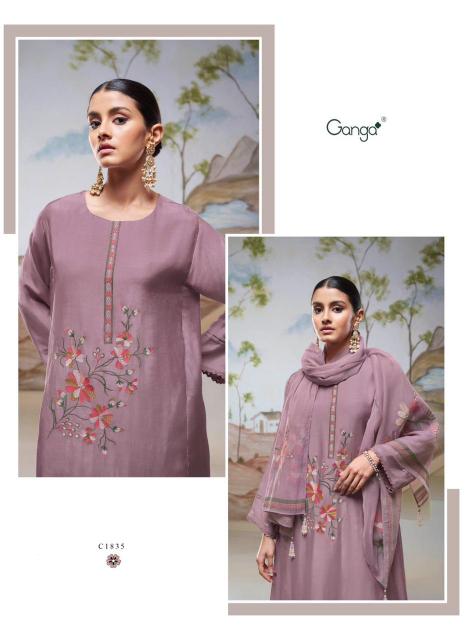 Ganga NYSSA Dress Materials Wholesale catalog