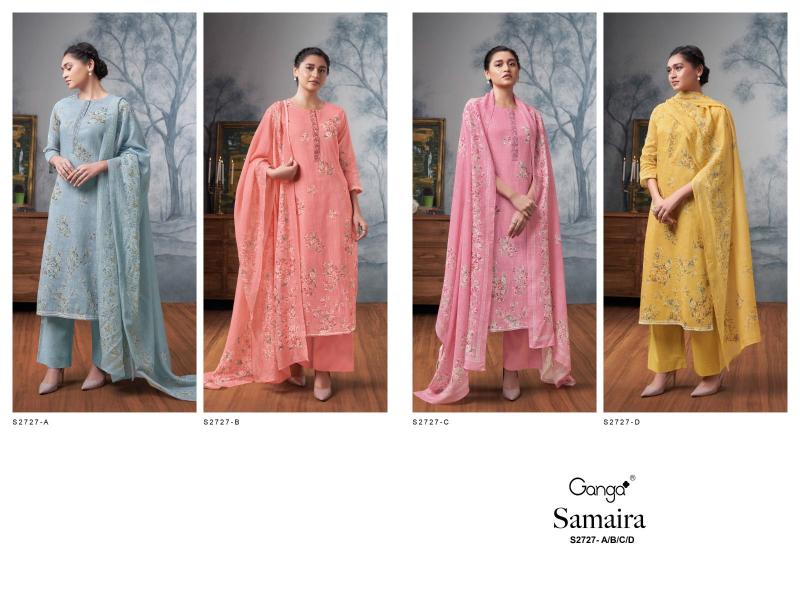 Ganga SAMAIRA 2727 Dress Materials Wholesale catalog
