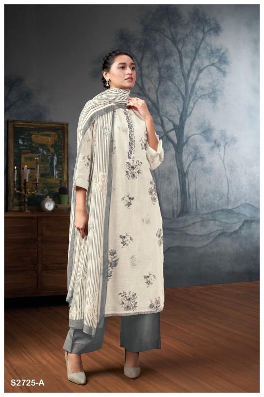 GANGA SHREENIKIA 2725 Dress Materials Wholesale catalog