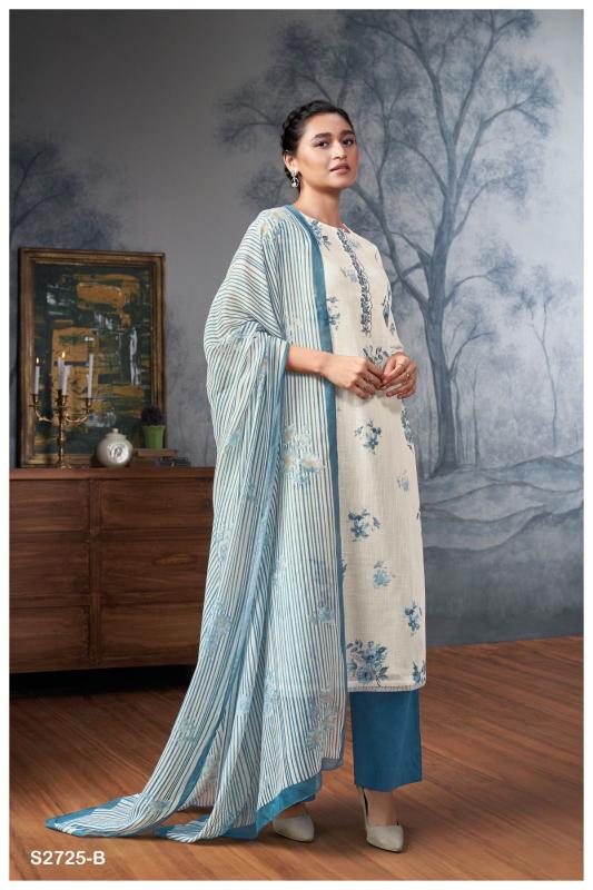 GANGA SHREENIKIA 2725 Dress Materials Wholesale catalog