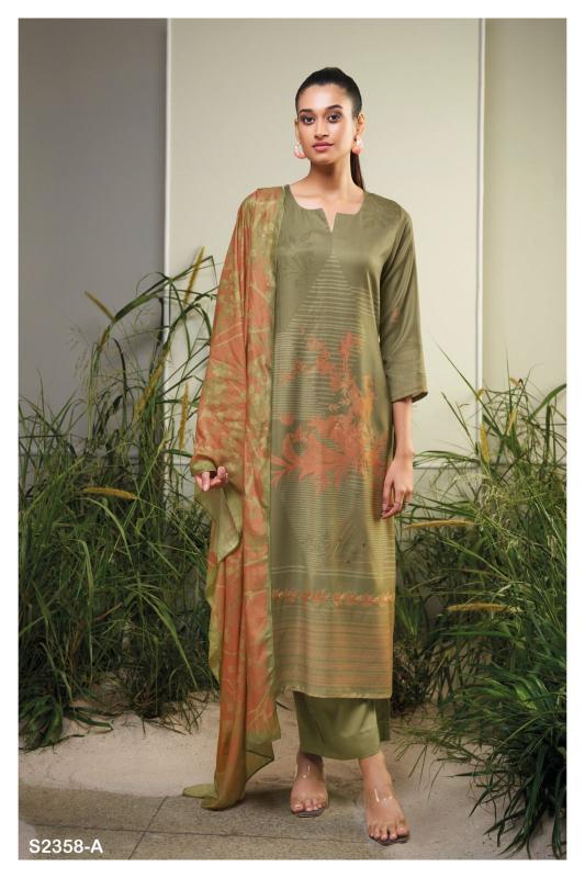 Ganga TELINEAH 2358 Dress Materials Wholesale catalog