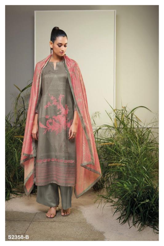 Ganga TELINEAH 2358 Dress Materials Wholesale catalog