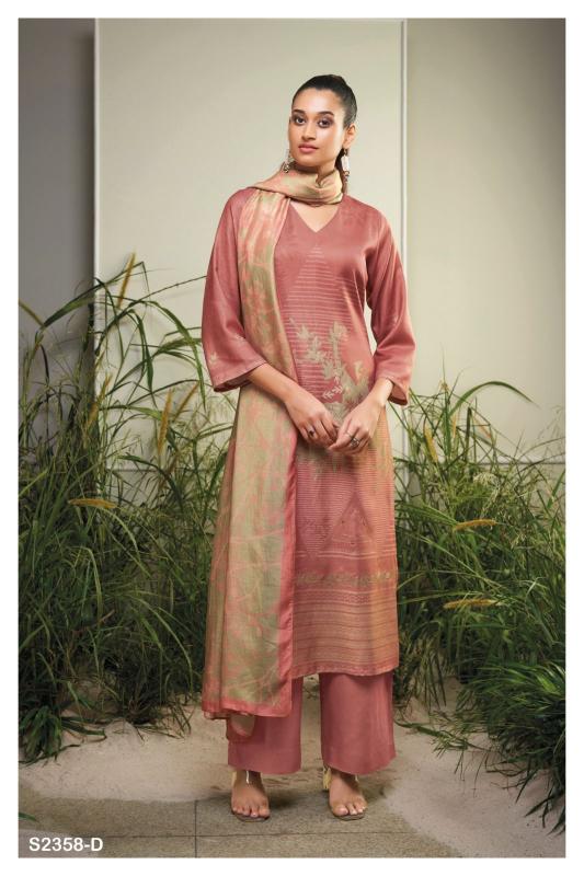 Ganga TELINEAH 2358 Dress Materials Wholesale catalog