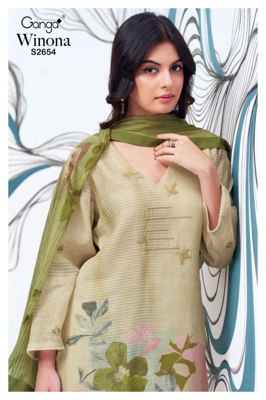 GANGA WINONA 2654 Dress Materials Wholesale catalog