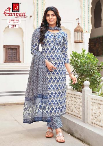 Ganpati Jaipuri Special Vol-11 – Dress Material - Wholesale Catalog