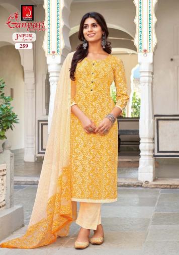 Ganpati Jaipuri Special Vol-11 – Dress Material - Wholesale Catalog