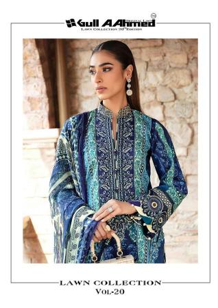 Gull Ahmed Lawn Vol-20 – Dress Material Wholesale Catalog