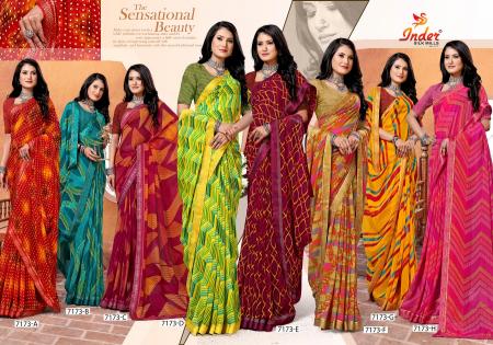 INDER SILK MILLS ATLANTA 7173 SAREE Wholesale catalog
