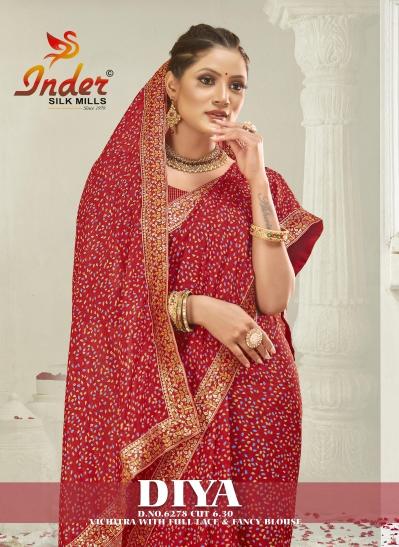 INDER SILK MILLS DIYA 6278 Saree Wholesale catalog