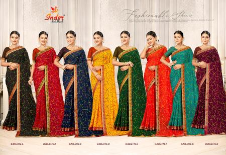 INDER SILK MILLS KHOYA Saree Wholesale catalog
