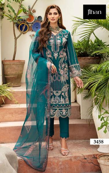 Jihan Riwayat Luxury Cotton Dupatta Salwar Kameez Wholesale catalog