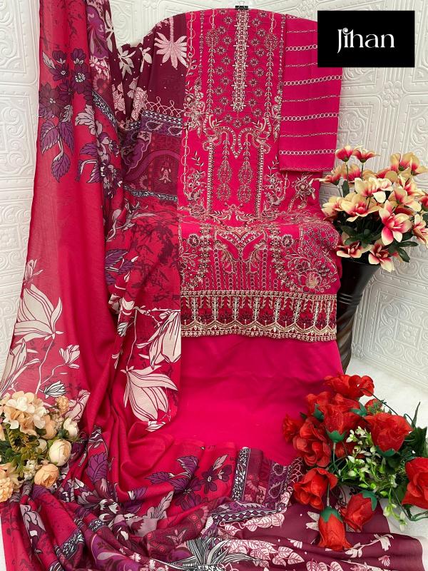 Jihan Riwayat Luxury Cotton Dupatta Salwar Kameez Wholesale catalog