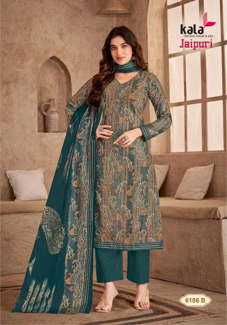 Kala Jaipuri Vol 5 Premium Cotton Dress Material Wholesale catalog