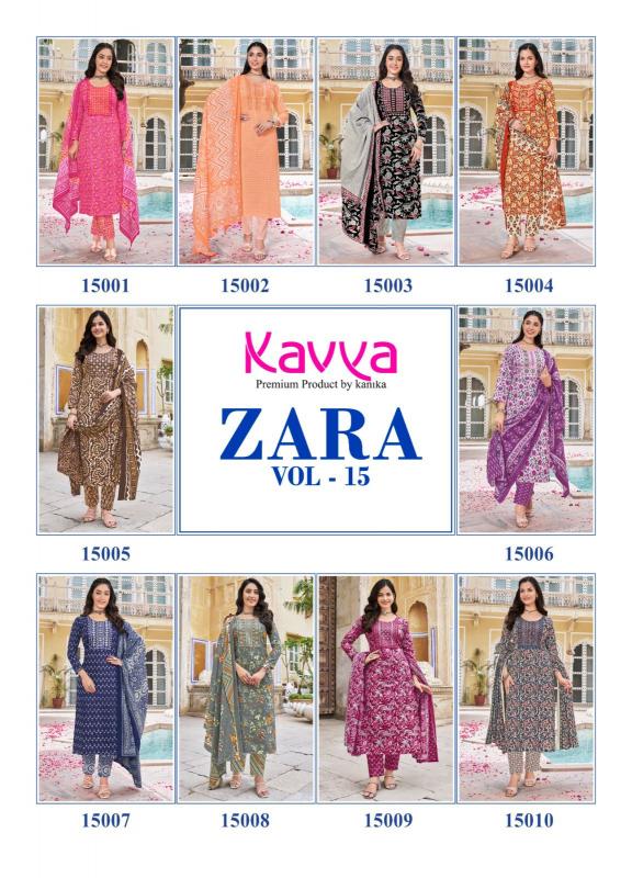 Kaya ZARA vol 15 Kurti Wholesale catalog