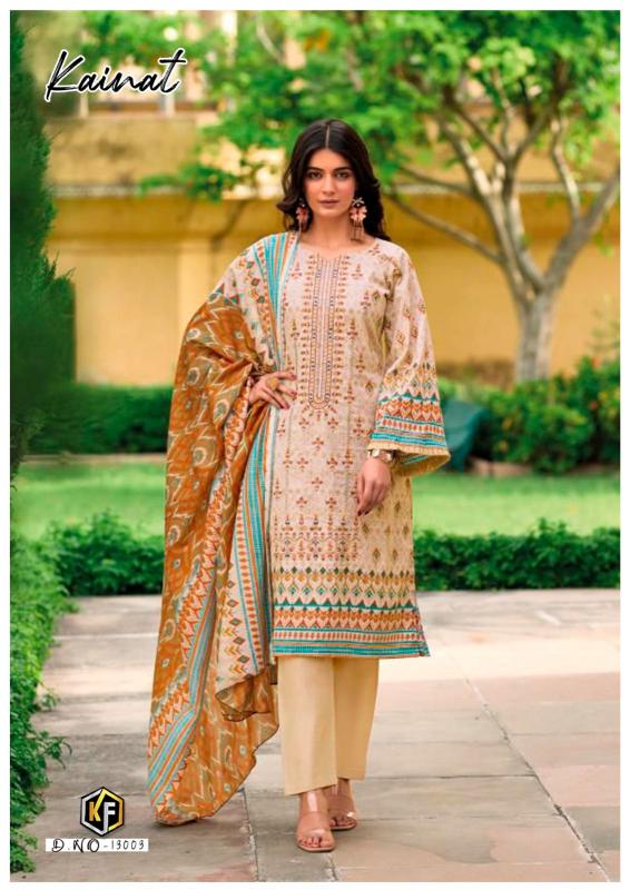 Keval Kainat Vol 13 Heavy Luxury Lawn Collection Dress Material Wholesale catalog