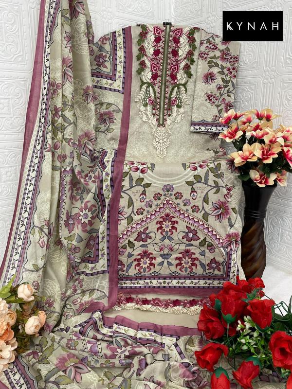 Kynah 2163 Chiffon Dupatta Salwar Kameez Wholesale catalog