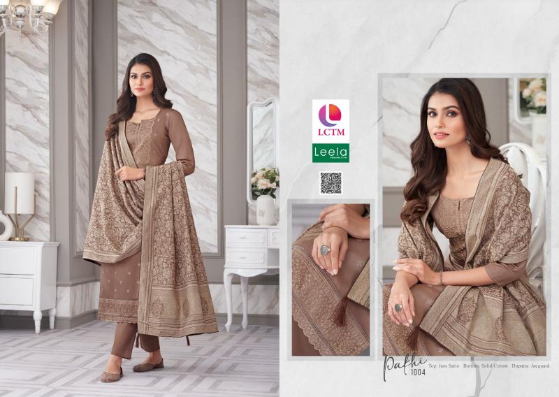 Lctm Leela Pakhi Jam Satin Dress Material Wholesale catalog