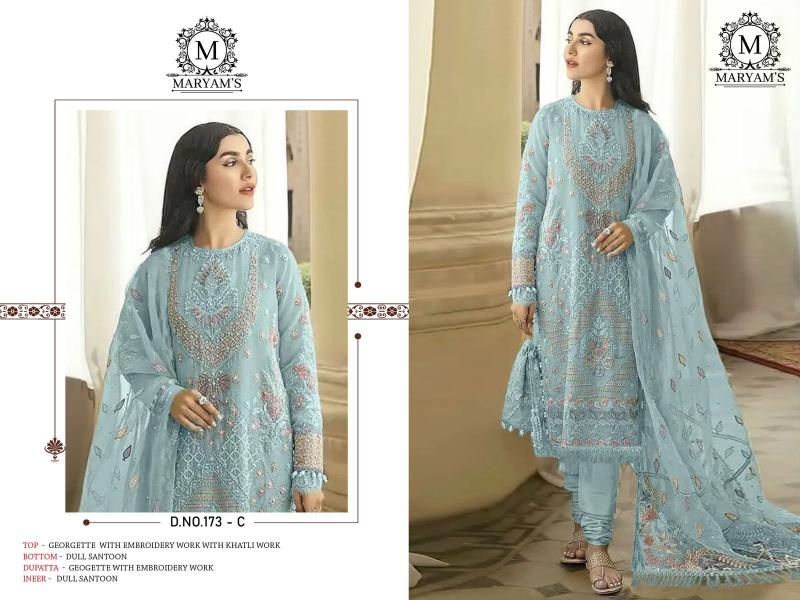 Maryams 173 Embroidered Salwar Kameez Wholesale catalog