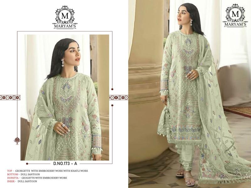 Maryams 173 Embroidered Salwar Kameez Wholesale catalog