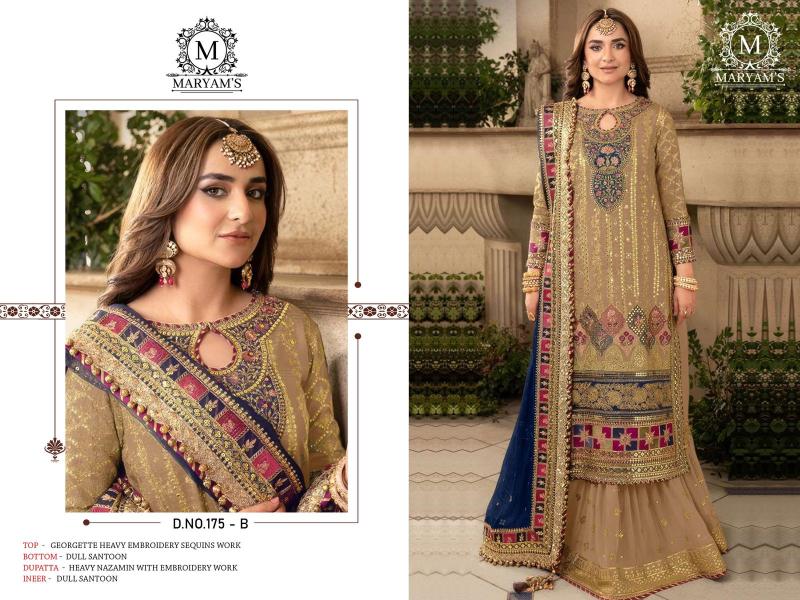 Maryams 175 Georgette Salwar Kameez Wholesale catalog