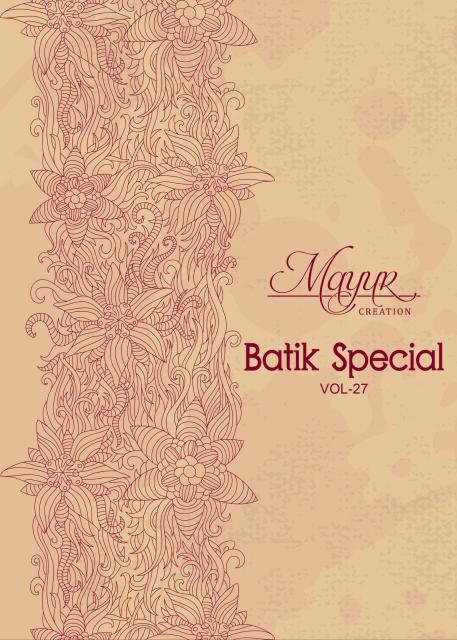 Mayur Batik Vol-27 – Dress Material Wholesale Catalog