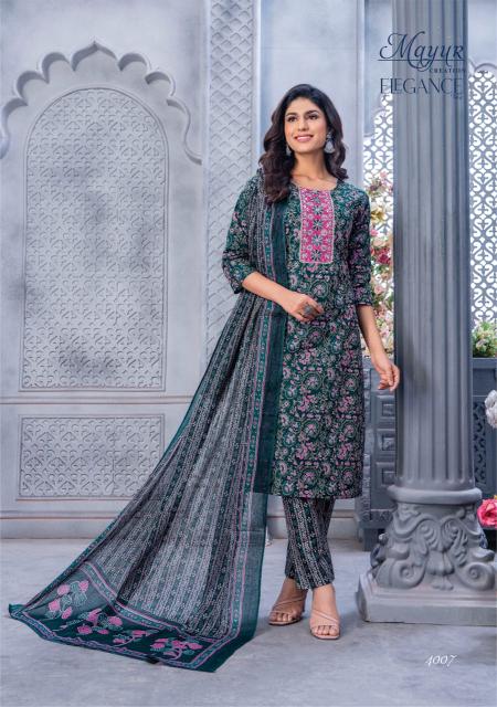 Mayur Elegance Vol-4 – Kurti Pant With Dupatta - Wholesale Catalog