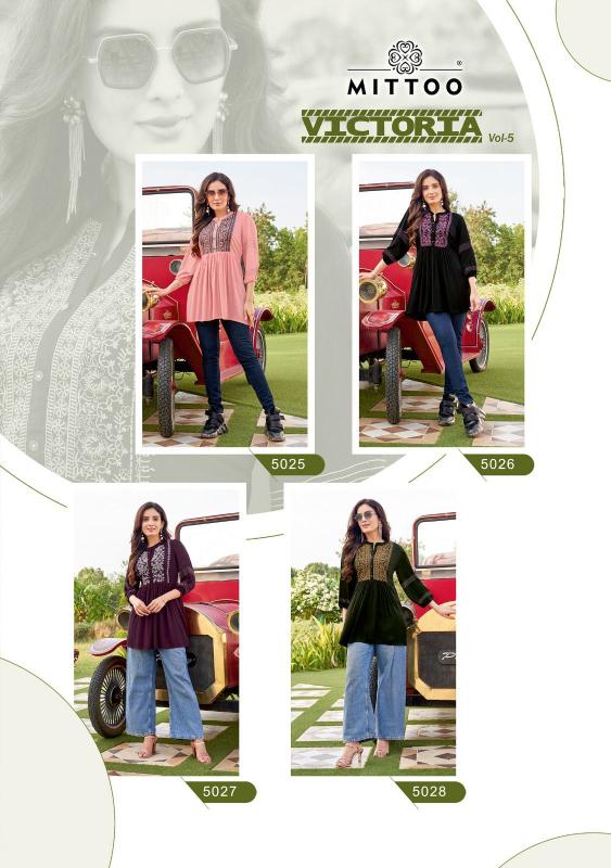 MITTOO VICTORIA Vol 5 Kurti Wholesale catalog