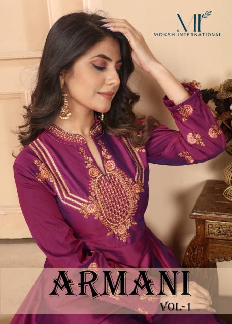 Moksh International Armani Vol-1 Kurti Wholeslae catalog