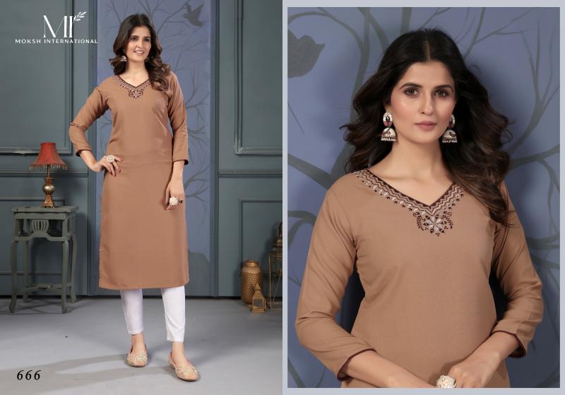 Moksh International Mirror Vol-2 Kurti Wholesale catalog