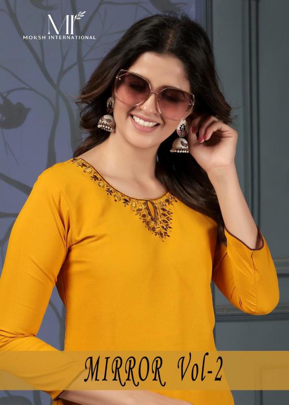 Moksh International Mirror Vol-2 Kurti Wholesale catalog