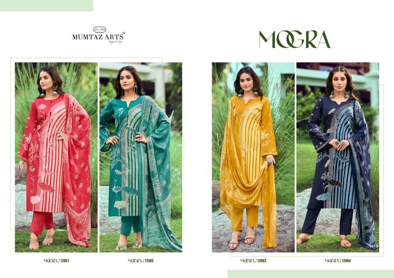Mumtaz Mogra 12001 Cotton Embroidery Dress Material Wholesale catalog