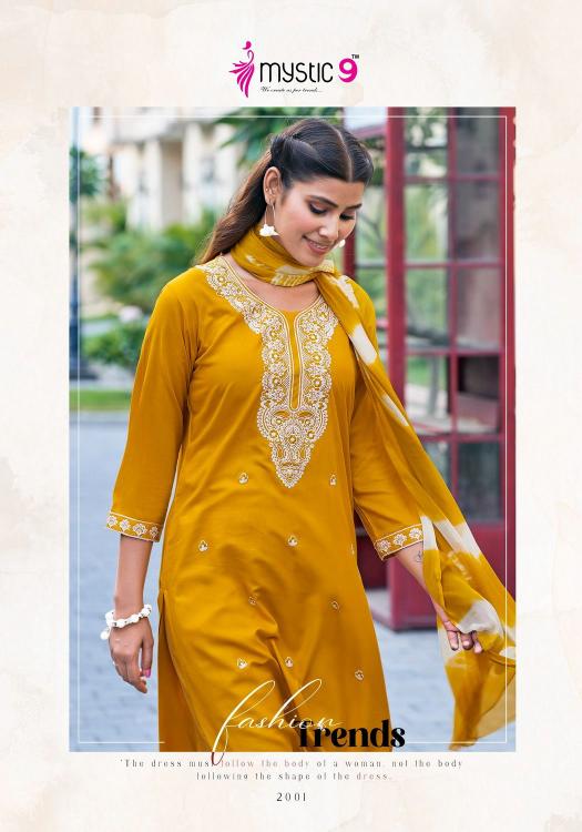 MYSTIC 9 KARACHI VOL 2 Kurti Wholesale catalog