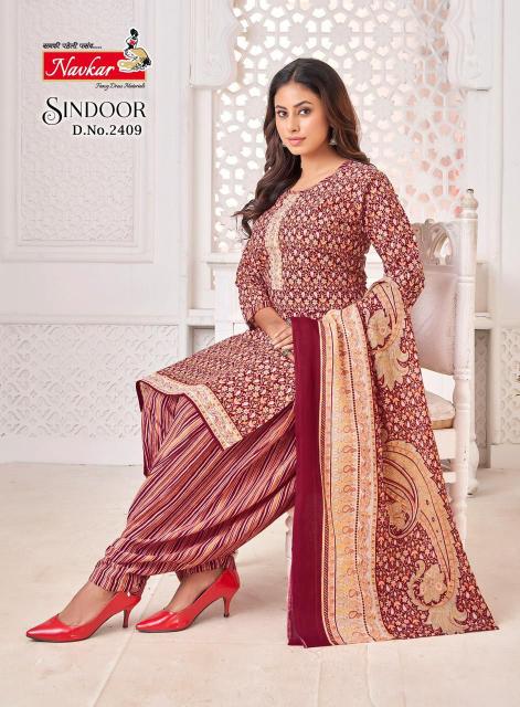 NAVKAR SINDOOR vol 24 Dress Materials Wholesale catalog